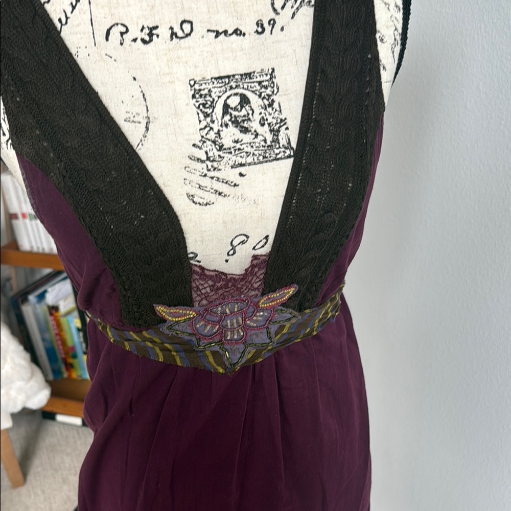 Free People Purple and Brown Dress - Picture 3 of 5